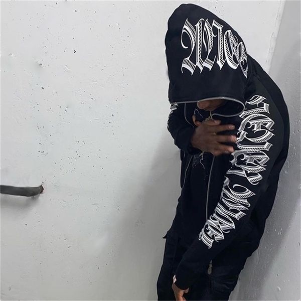 women's hoodies sweatshirts punk gothic letter print hoddie y2k for men full zip hoodie women sudaderas hombre hooded jackets 220906, Black
women's hoodies sweatshirts punk gothic letter print hoddie y2k for men full zip hoodie women sudaderas hombre hooded jackets 220906, Black
