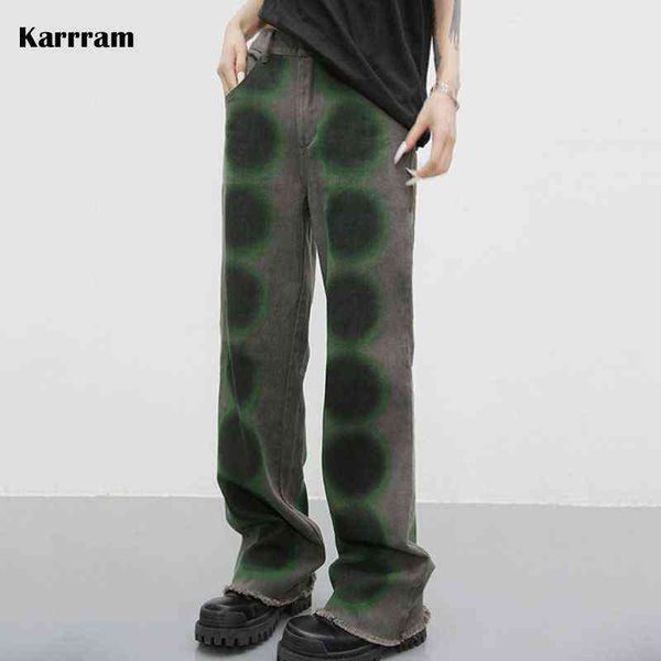women's jeans karrram y2k aesthetics green japanese harajuku denim pants grunge korean fashion boyfriend vintage distressed t220825, Blue
women's jeans karrram y2k aesthetics green japanese harajuku denim pants grunge korean fashion boyfriend vintage distressed t220825, Blue