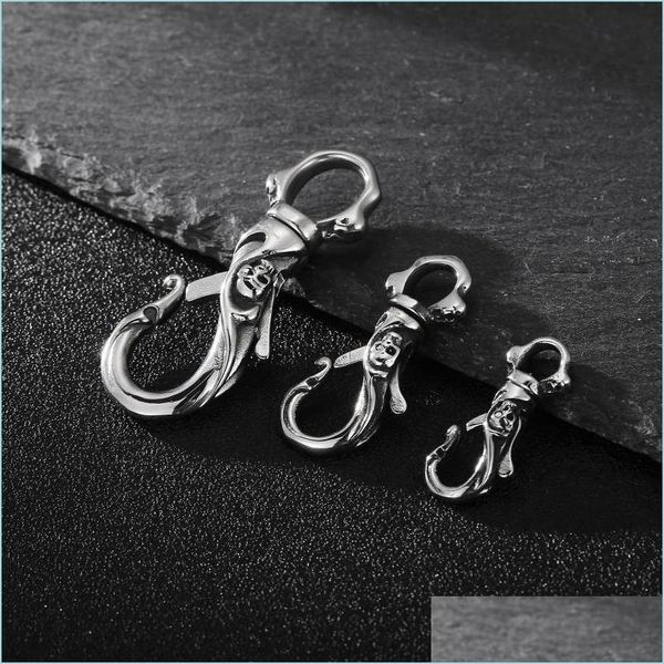 keychains keychains stainless steel punk skl carabiner keychain mens diy lobster clasp making clips key hookkeychains drop delivery 2 dhoin, Silver
keychains keychains stainless steel punk skl carabiner keychain mens diy lobster clasp making clips key hookkeychains drop delivery 2 dhoin, Silver