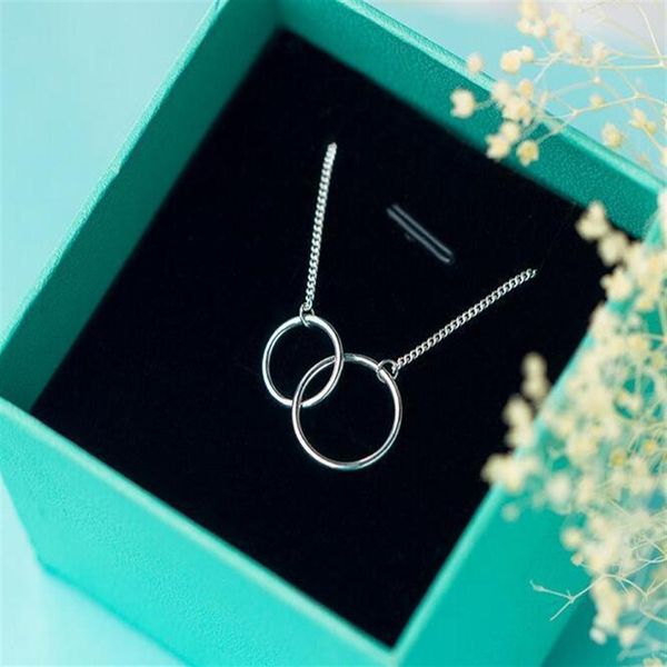 cute real 925 sterling silver jewelry interlocking double circle round pendant necklace chain circle of life good quality lx547 j19070285n
cute real 925 sterling silver jewelry interlocking double circle round pendant necklace chain circle of life good quality lx547 j19070285n