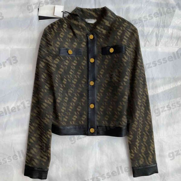 womens jacket classic pattern logo jackets fashion custom-dyed jacquard-paneled fur short jacket luxury designer women clothing, Black;brown
womens jacket classic pattern logo jackets fashion custom-dyed jacquard-paneled fur short jacket luxury designer women clothing, Black;brown