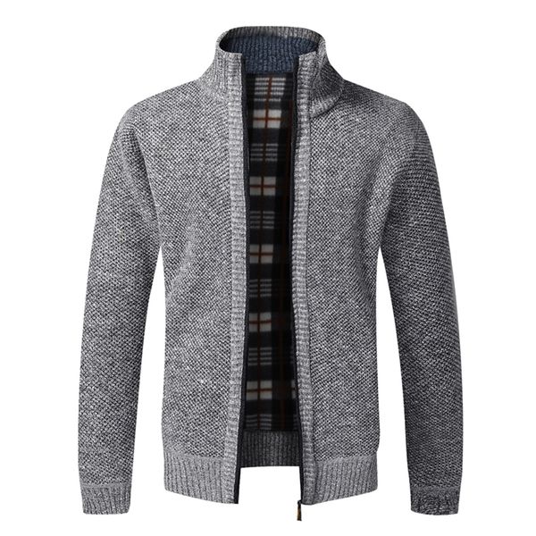 men's jackets autumn winter men's jacket slim fit stand collar zipper jacket men solid cotton thick warm sweater 220906, Black;brown
men's jackets autumn winter men's jacket slim fit stand collar zipper jacket men solid cotton thick warm sweater 220906, Black;brown