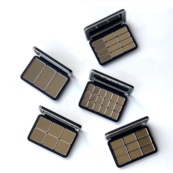 empty matte black magnetic eyeshadow blush palette pan make up container storage tray for diy cosmetics supplies
empty matte black magnetic eyeshadow blush palette pan make up container storage tray for diy cosmetics supplies