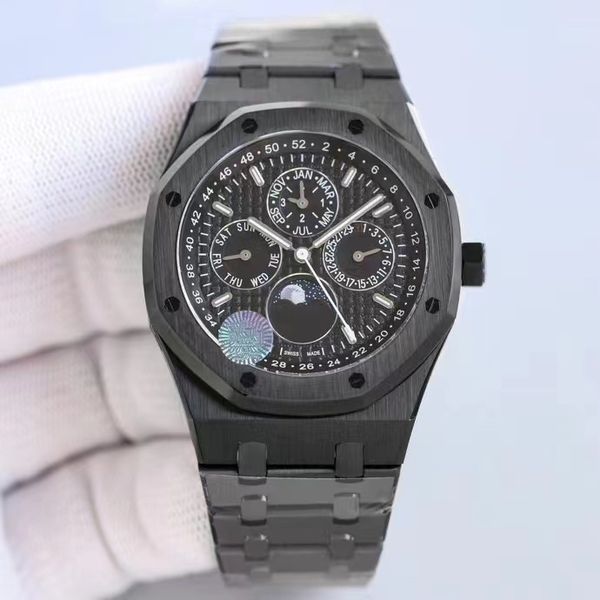 2022men's automatic mechanical watch movement 41mm diameter case made of 316l stainless steel sapphire mirror waterproof high-end atmos, Slivery;brown
2022men's automatic mechanical watch movement 41mm diameter case made of 316l stainless steel sapphire mirror waterproof high-end atmos, Slivery;brown