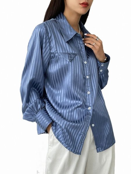 women's blouses & shirts dazy striped jacquard button up shirt g1eh#, White