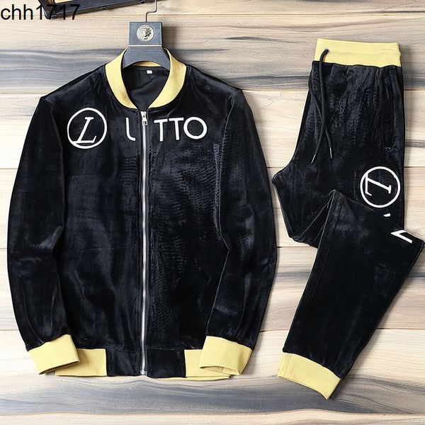 tracksuits autumn and winter golden velvet leisure sports suit men's fashion two-piece set large european fashion, Gray
tracksuits autumn and winter golden velvet leisure sports suit men's fashion two-piece set large european fashion, Gray