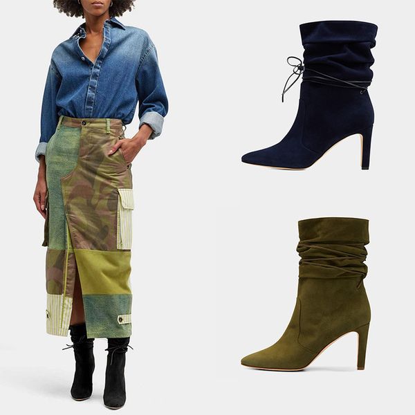 new women pleated high heels ankle boots fashion short boots slip on party pointed toe female suede leather lace up shoes, Black
new women pleated high heels ankle boots fashion short boots slip on party pointed toe female suede leather lace up shoes, Black