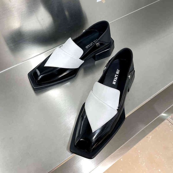 dress shoes thick heel lofook shoes female xia yinglun's flat bottom loafer with treadable heels designed by the minority worn two and, Black
dress shoes thick heel lofook shoes female xia yinglun's flat bottom loafer with treadable heels designed by the minority worn two and, Black