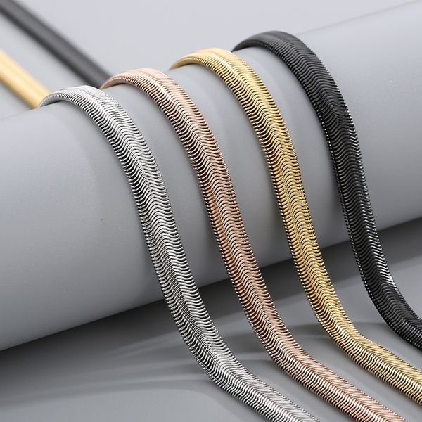 stainless steel flat snake chain link necklace for men women gift jewelry accessories wholesale, Silver
stainless steel flat snake chain link necklace for men women gift jewelry accessories wholesale, Silver