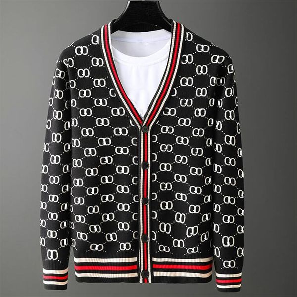 2022 men's sweaters cardigan fashion casual long sleeve knitwear designer sweaters, White;black
2022 men's sweaters cardigan fashion casual long sleeve knitwear designer sweaters, White;black