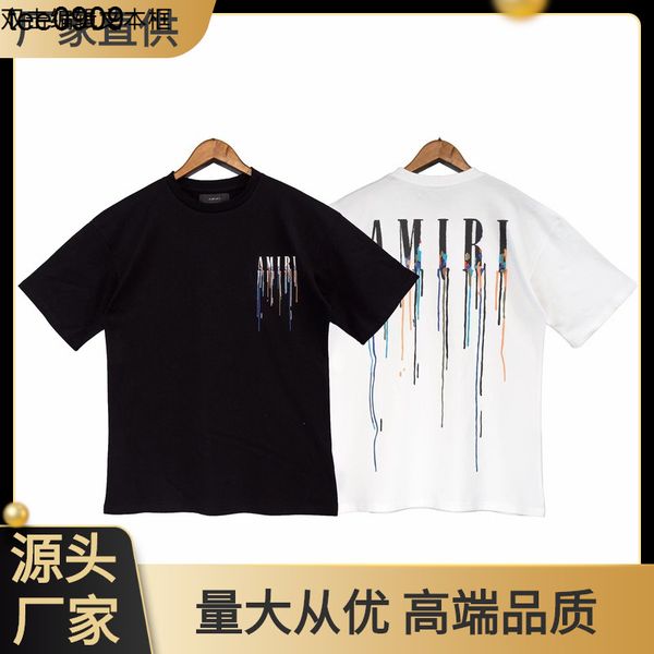 2022 tee spring new fashion brand paint drip core round neck t-shirt high street men's and women's same loose short sleeves, White;black
2022 tee spring new fashion brand paint drip core round neck t-shirt high street men's and women's same loose short sleeves, White;black