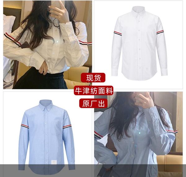 men's shirt korean classic stripe yarn-dyed casual tide brand double sleeve webbing white oxford cloth business women's jacket, White;black
men's shirt korean classic stripe yarn-dyed casual tide brand double sleeve webbing white oxford cloth business women's jacket, White;black