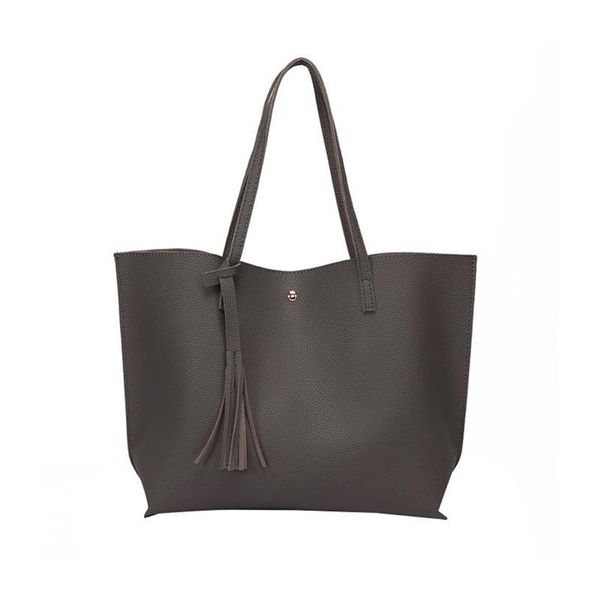 belts 2021 brand women faux leather tote bag elegant tassel handbag waterproof big capacity shoulder purse for female 03s, Black;brown
belts 2021 brand women faux leather tote bag elegant tassel handbag waterproof big capacity shoulder purse for female 03s, Black;brown