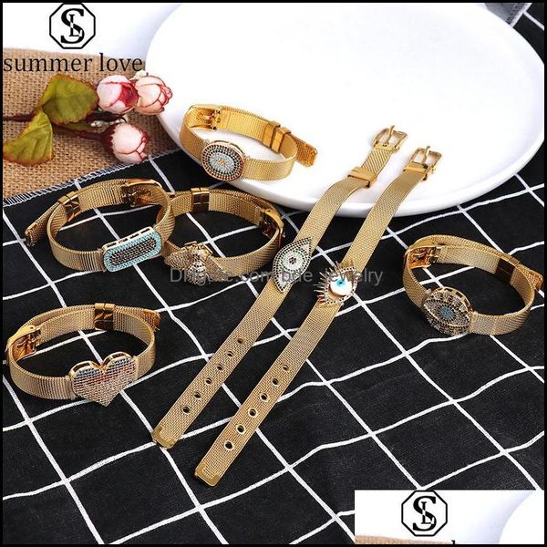 link chain gold fashion bracelet bangle womens color adjustable crystal evil eye love heart bee for valentines day drop delivery 202 dh1af, Black
link chain gold fashion bracelet bangle womens color adjustable crystal evil eye love heart bee for valentines day drop delivery 202 dh1af, Black