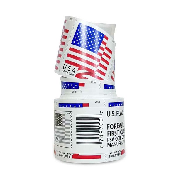 2022 forever u.s. flag roll of 100 first class us postal service wedding envelopes postcard mail supplies, Black
2022 forever u.s. flag roll of 100 first class us postal service wedding envelopes postcard mail supplies, Black