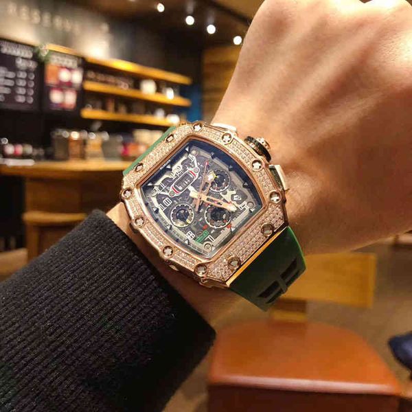 luxury mens mechanics watches richa wristwatch net red mill r rm011 full sky star diamond inlaid mechanical men's watch multifunctional, Slivery;brown
luxury mens mechanics watches richa wristwatch net red mill r rm011 full sky star diamond inlaid mechanical men's watch multifunctional, Slivery;brown