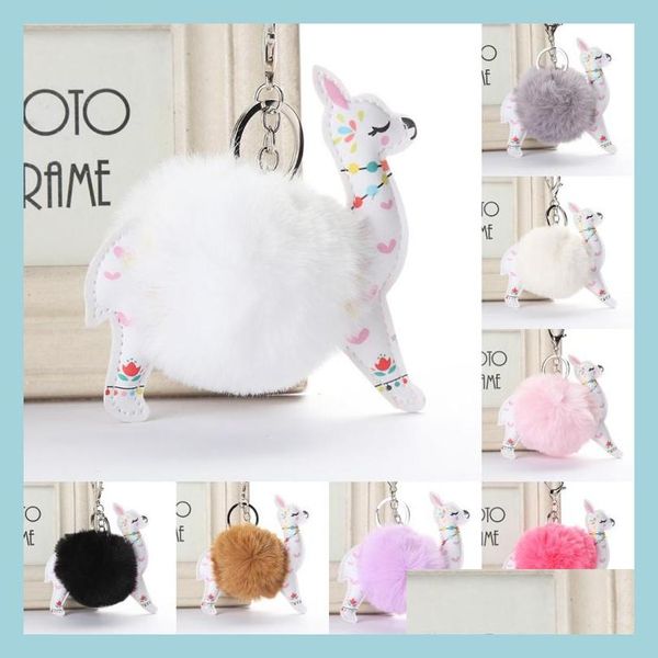 keychains plush animal alpaca keychain fluffy ball leather keyring artificial rabbit fur pompom keyfobs jewelry for women bdejewelry dhbp2, Silver
keychains plush animal alpaca keychain fluffy ball leather keyring artificial rabbit fur pompom keyfobs jewelry for women bdejewelry dhbp2, Silver