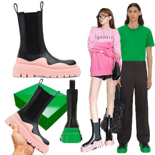 aaa women bottega black/pink soles boots hipster luxury man tire leather chelsea booties men platform chunky shoes lady knight high-boots de
aaa women bottega black/pink soles boots hipster luxury man tire leather chelsea booties men platform chunky shoes lady knight high-boots de