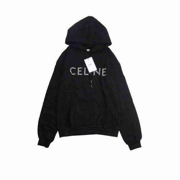 designer hoodies celin's fashion brand sweater autumn new sweater coat men's and women's hooded pure cotton rivet chessboard, Black
designer hoodies celin's fashion brand sweater autumn new sweater coat men's and women's hooded pure cotton rivet chessboard, Black