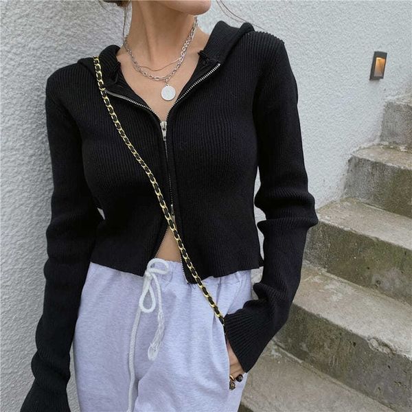 women's knits tees deeptown knitted sweater women vintage zip up cropped cardigan long sleeve jumpers streetwear korean fall fashion ca, White
women's knits tees deeptown knitted sweater women vintage zip up cropped cardigan long sleeve jumpers streetwear korean fall fashion ca, White