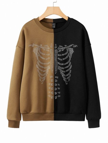 women's hoodies & sweatshirts two tone rhinestone drop shoulder teddy lined sweatshirt d5rt#, Black
women's hoodies & sweatshirts two tone rhinestone drop shoulder teddy lined sweatshirt d5rt#, Black