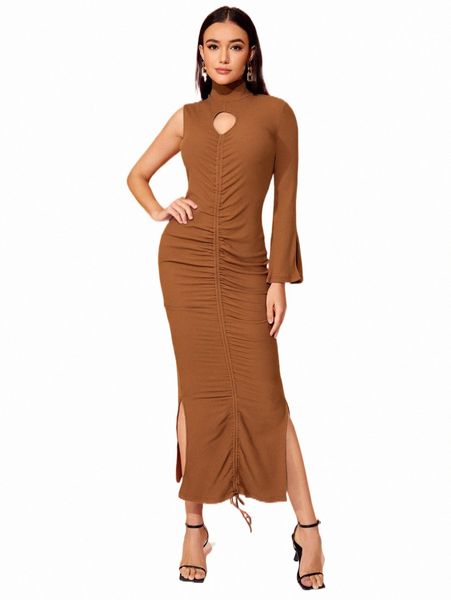 casual dresses x xclusive habit mock neck drawstring ruched split hem dress w5lp#, Black;gray
casual dresses x xclusive habit mock neck drawstring ruched split hem dress w5lp#, Black;gray