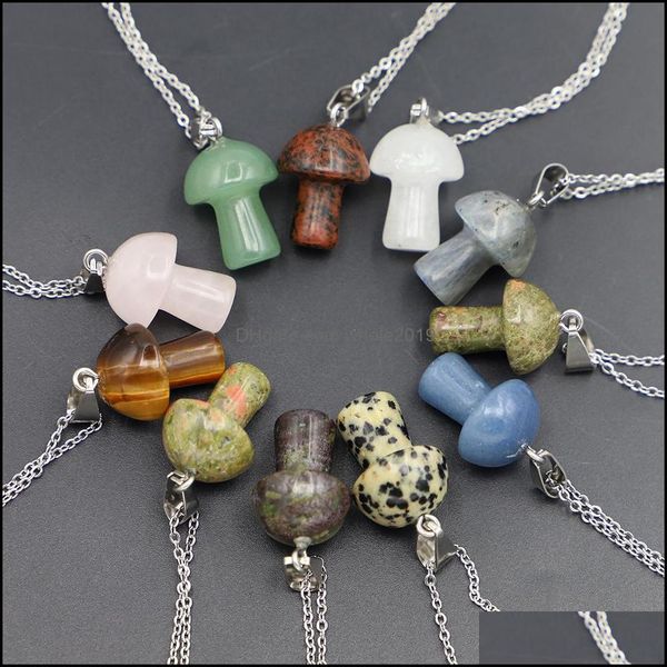 pendant necklaces fashion natural stone mushroom necklace pendant cute mini statue reiki charms crafts jewelry whoelsale dhseller2010 dh6iw, Silver
pendant necklaces fashion natural stone mushroom necklace pendant cute mini statue reiki charms crafts jewelry whoelsale dhseller2010 dh6iw, Silver