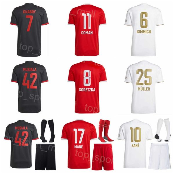men youth fc club 42 musiala soccer jersey 2022 2023 set 17 mane 7 gnabry 10 sane 11 coman 25 muller 6 kimmich 8 goretzka football shirt kit, Black
men youth fc club 42 musiala soccer jersey 2022 2023 set 17 mane 7 gnabry 10 sane 11 coman 25 muller 6 kimmich 8 goretzka football shirt kit, Black