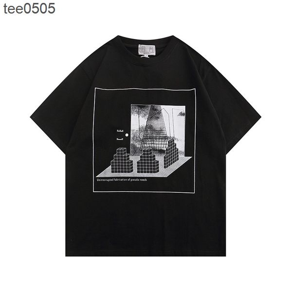 2022 summer new fashion brand tee block building block pyramid men's and women's short sleeve t-shirt, White;black
2022 summer new fashion brand tee block building block pyramid men's and women's short sleeve t-shirt, White;black