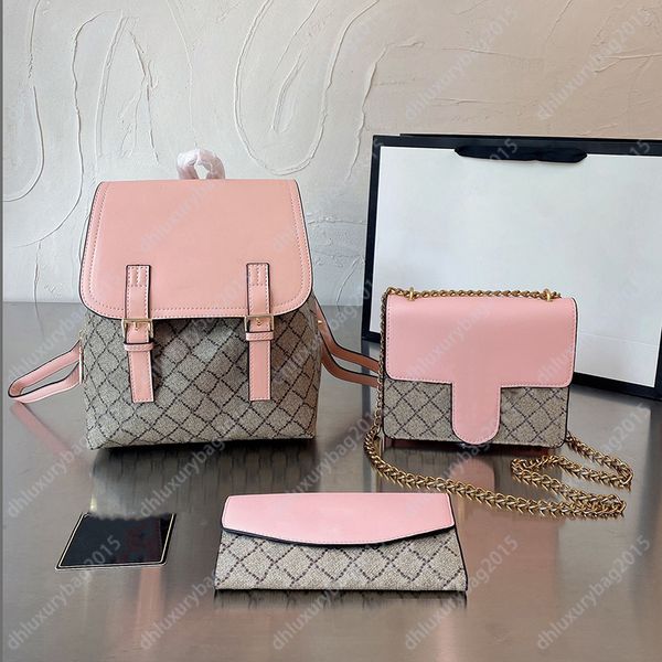 3 pcs set backpack travel shoulder bags fashion designer bag shopping tote women handbags split vintage coin purses chain large capacity fla
3 pcs set backpack travel shoulder bags fashion designer bag shopping tote women handbags split vintage coin purses chain large capacity fla