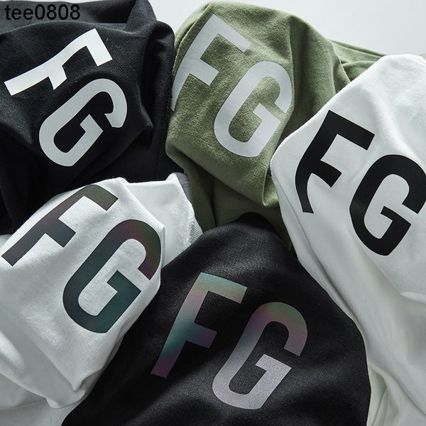 3m reflective laser dazzling letter rich fog season 7 high street t-shirt couple short sleeve, White
3m reflective laser dazzling letter rich fog season 7 high street t-shirt couple short sleeve, White
