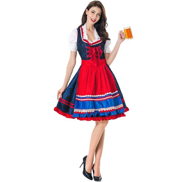 beer party dresses german waiter oktoberfest costume cosplay uniform cos dress, White;black
beer party dresses german waiter oktoberfest costume cosplay uniform cos dress, White;black