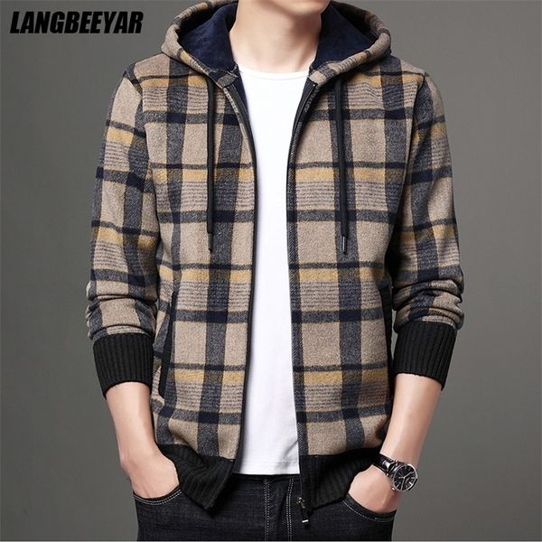 men's jackets brand fashion woolen thick velvet hooded casual baseball collar jacket plaid cardigan coats clothes 220908, Black;brown
men's jackets brand fashion woolen thick velvet hooded casual baseball collar jacket plaid cardigan coats clothes 220908, Black;brown