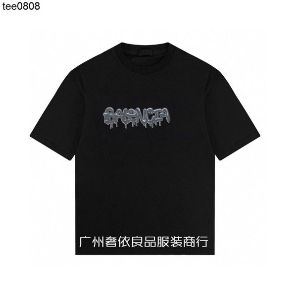 correct version of paris balencaigass family flowing spray printing loose couple fashion short sleeve high street t-shirt high quality, White
correct version of paris balencaigass family flowing spray printing loose couple fashion short sleeve high street t-shirt high quality, White