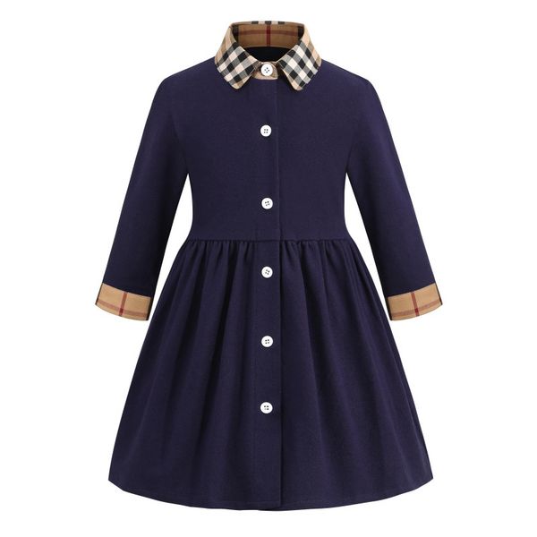 girls dresses designer clothing classic full plaid lapel kids skirt autumn spring knitwear, Red;yellow
girls dresses designer clothing classic full plaid lapel kids skirt autumn spring knitwear, Red;yellow