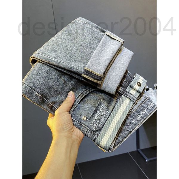 men's jeans designer spring and summer 2022 new smoke grey jeans men's trend letter embroidery loose little feet harlan long pants, Blue
men's jeans designer spring and summer 2022 new smoke grey jeans men's trend letter embroidery loose little feet harlan long pants, Blue