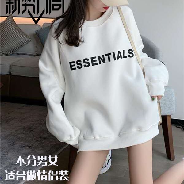 hoodie essentialss fog high version sweater women's autumn terry thin double thread round neck high street couple letter fashion brand, Black
hoodie essentialss fog high version sweater women's autumn terry thin double thread round neck high street couple letter fashion brand, Black