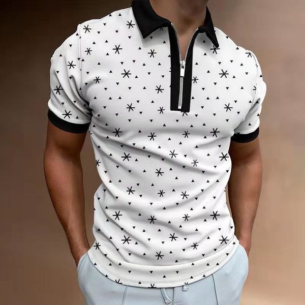 summer men's print polos black plaid polo shirt mens casual plus size short sleeve golf zipper lapel printed top, White;black
summer men's print polos black plaid polo shirt mens casual plus size short sleeve golf zipper lapel printed top, White;black