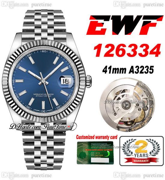 ewf just 126334 a3235 automatic mens watch 41 fluted bezel blue dial stick markers jubileesteel bracelet super edition same series card pure, Slivery;brown
ewf just 126334 a3235 automatic mens watch 41 fluted bezel blue dial stick markers jubileesteel bracelet super edition same series card pure, Slivery;brown