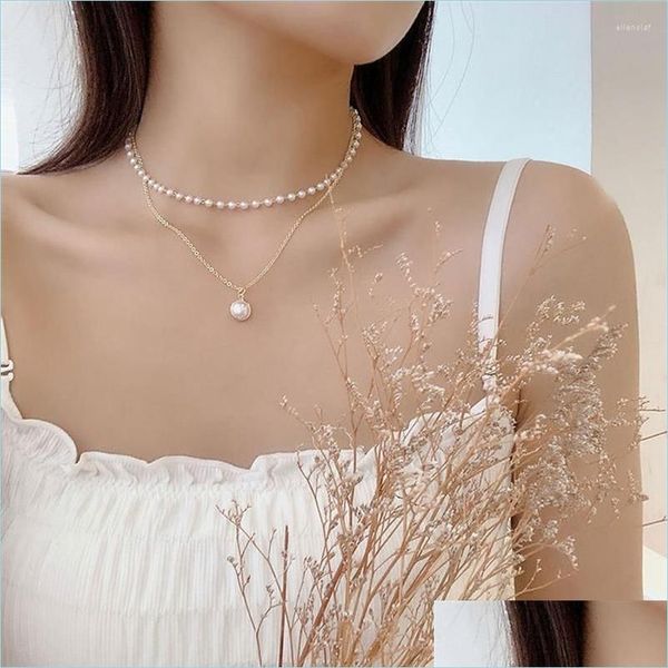 chokers choker simple necklace personality design double pearl gift for girls women party female fine jewelry drop delivery 2021 neck dhwos, Golden;silver
chokers choker simple necklace personality design double pearl gift for girls women party female fine jewelry drop delivery 2021 neck dhwos, Golden;silver