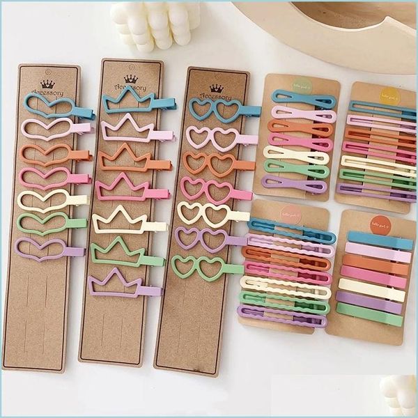 hair pins fashion all match simple matt colorf candy color 7 pcs hair clips make up side pins for girls drop delivery 2021 products a dhv2k, Black;brown
hair pins fashion all match simple matt colorf candy color 7 pcs hair clips make up side pins for girls drop delivery 2021 products a dhv2k, Black;brown
