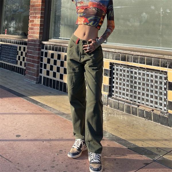 women's jeans high street retro green straight leg patchwork cargo jeans high waisted y2k xs 220908, Blue
women's jeans high street retro green straight leg patchwork cargo jeans high waisted y2k xs 220908, Blue
