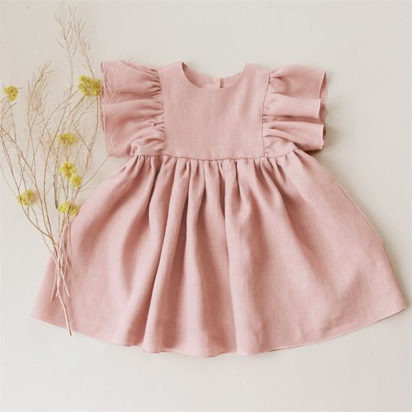 girl's dresses fashion summer baby girl dresses cotton linen solid color party princess style birthday dress baby girl clothes 220908, Red;yellow
girl's dresses fashion summer baby girl dresses cotton linen solid color party princess style birthday dress baby girl clothes 220908, Red;yellow