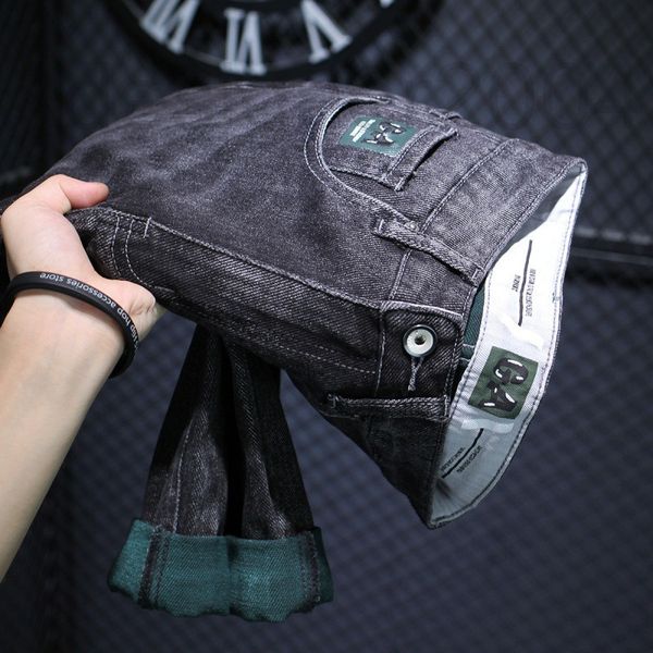men's jeans designer 2021 new high-end quality black grey jeans with green background men's slim little feet tide brand long pants, Blue
men's jeans designer 2021 new high-end quality black grey jeans with green background men's slim little feet tide brand long pants, Blue
