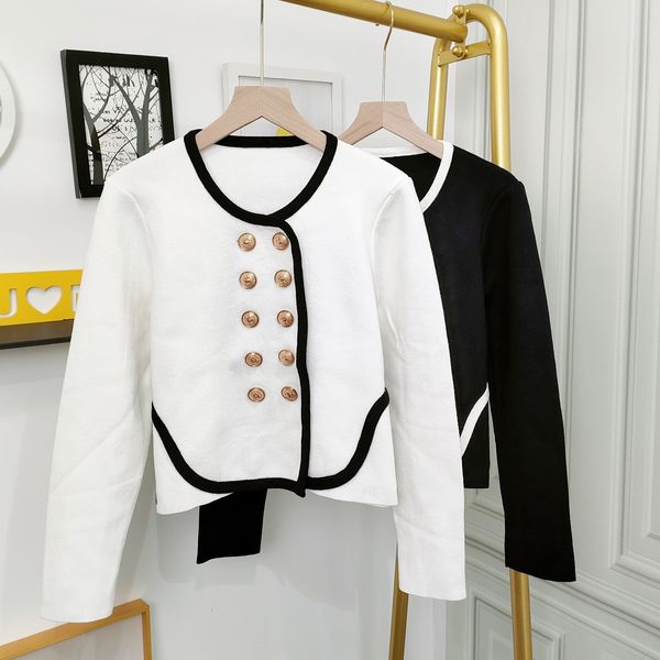 88 l 2022 runway women sweater crew neck black white long sleeve women's sweaters ruibin, White;black
88 l 2022 runway women sweater crew neck black white long sleeve women's sweaters ruibin, White;black
