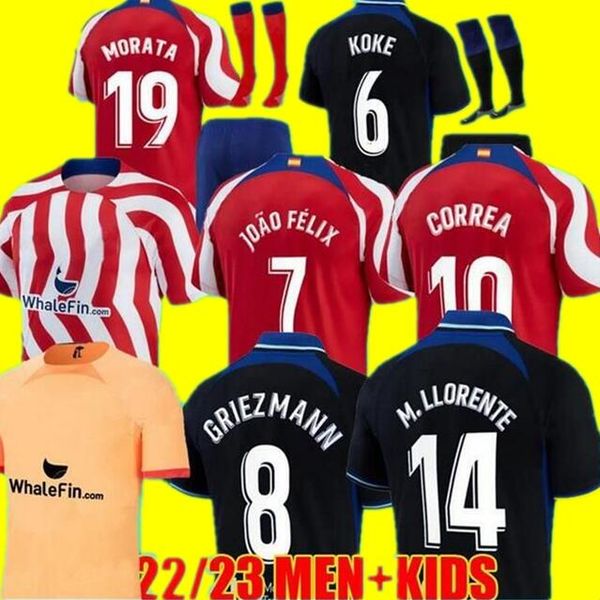 atletico madrids soccer jerseys 22 23 morata griezmann joao felix 2022 2023 m llorente correa cunha camiseta football shirts kids kit fans p, Black;yellow
atletico madrids soccer jerseys 22 23 morata griezmann joao felix 2022 2023 m llorente correa cunha camiseta football shirts kids kit fans p, Black;yellow