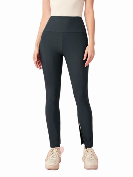 women's pants & capris wideband waist split hem pants g37s#, Black;white