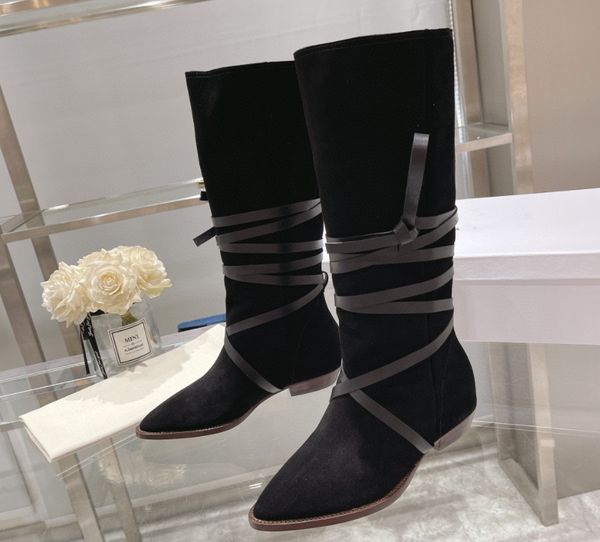 women's western cowboy boots 2022 autumn pointed toe high boots thick heel straps pile boots retro, Black
women's western cowboy boots 2022 autumn pointed toe high boots thick heel straps pile boots retro, Black