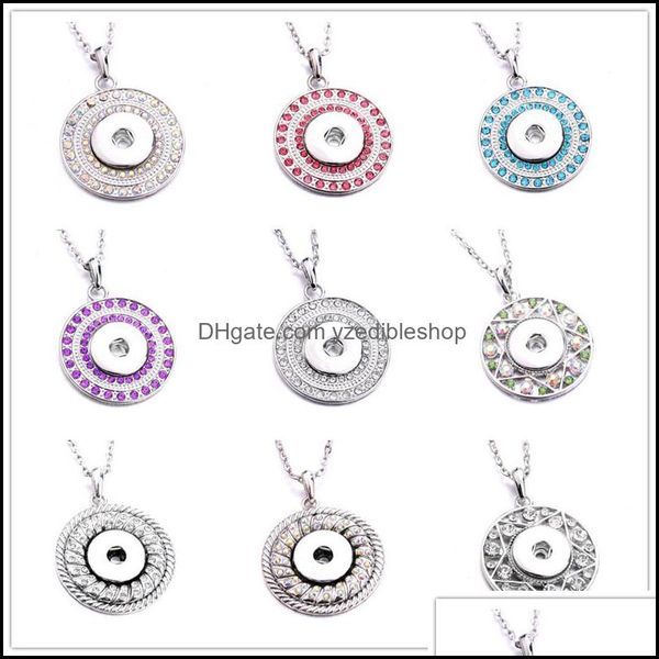 pendant necklaces fahion sier snap button charms jewelry zircon round shape pendant fit 18mm snaps buttons necklace for dhseller2010 dhtl1, Silver
pendant necklaces fahion sier snap button charms jewelry zircon round shape pendant fit 18mm snaps buttons necklace for dhseller2010 dhtl1, Silver