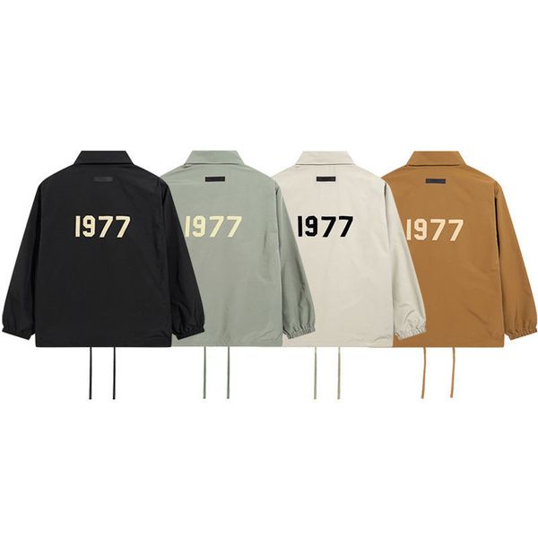 designer jacket essntialss fog coach jacket 1977 trench coat mens and womens loose bomber thin baseball jacket, Black;brown
designer jacket essntialss fog coach jacket 1977 trench coat mens and womens loose bomber thin baseball jacket, Black;brown